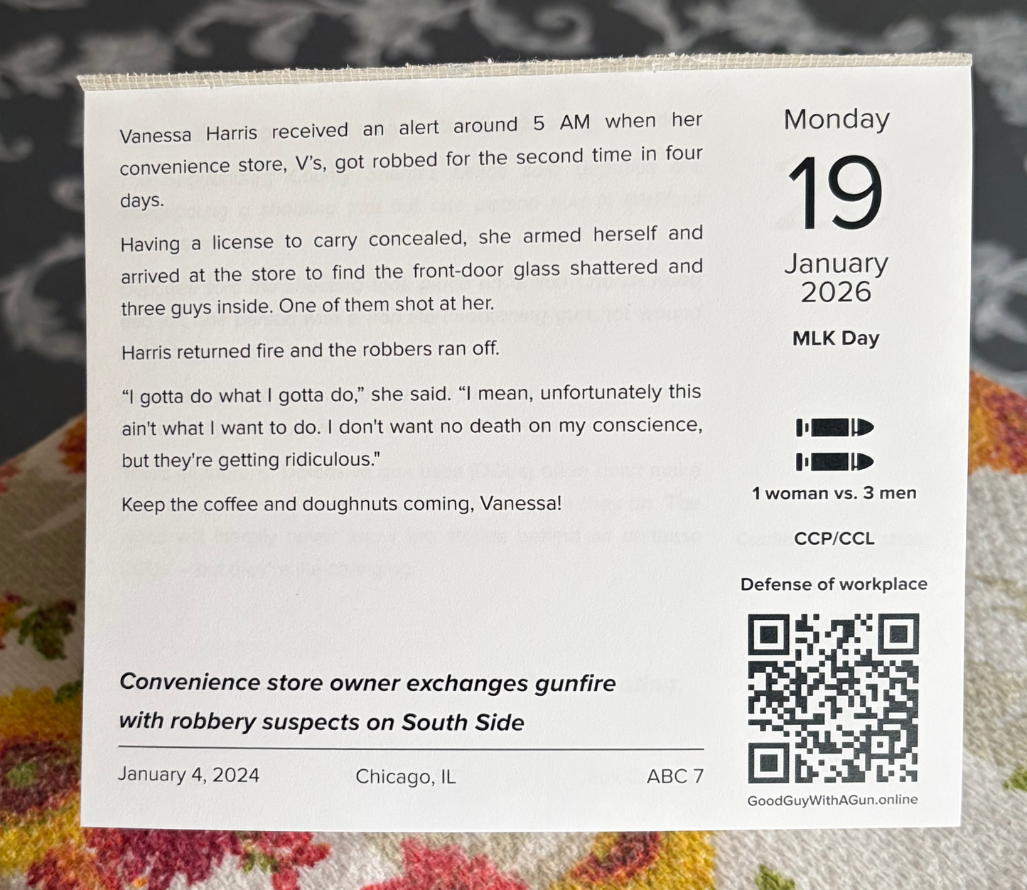 The official 2026 Good Guy with a Gun calendar