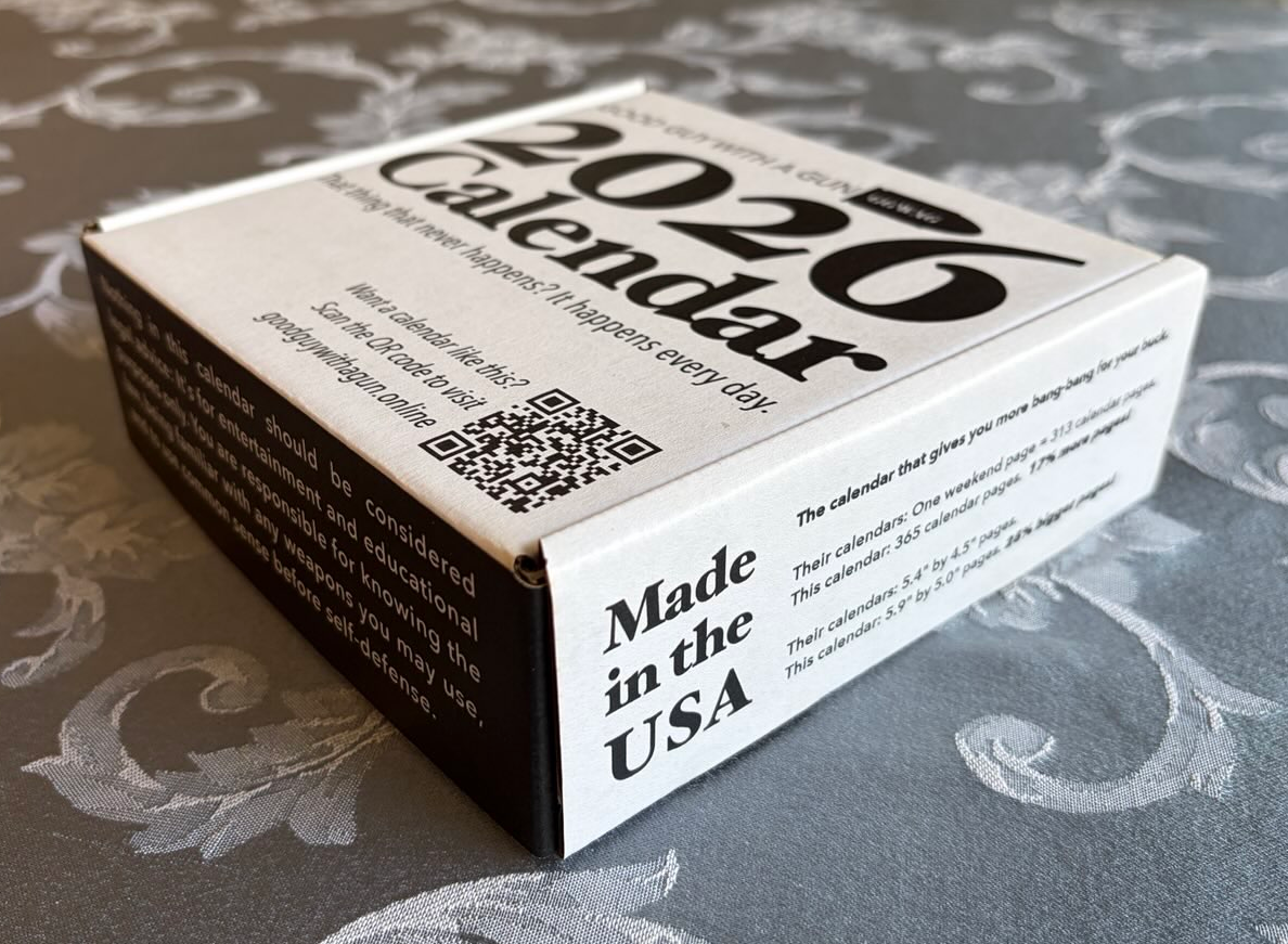 The official 2026 Good Guy with a Gun calendar